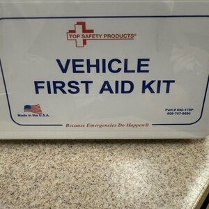 Vehicle First Aid Kit - White